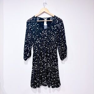 REITMANS Black dress with hearts
